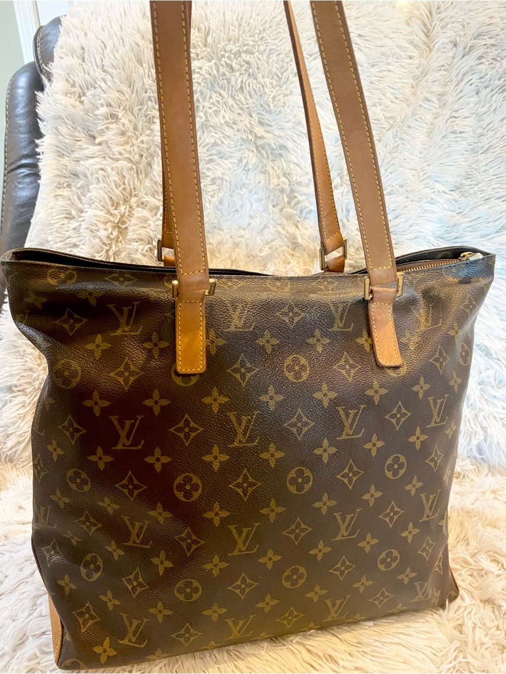 Louis Vuitton Monogram Cabas Mezzo Tote – Vintage 2003 Made in France